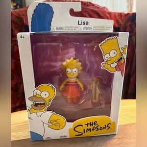 🆕💛🎷The Simpsons Lisa Simpson 5" Action Figure with Saxophone - NIB🎷